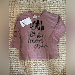 Zara pink long sleeve